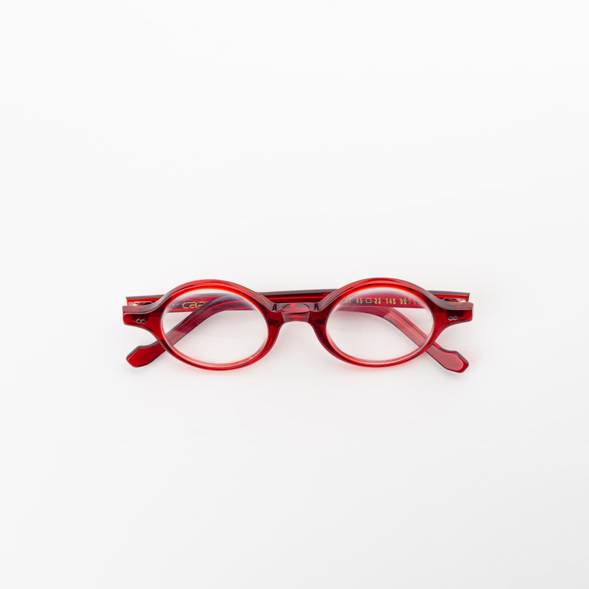 Ray Rosso — montatura Capys Eyewear | artigianato italiano